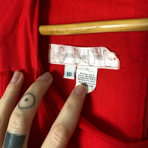 { S O L D } 💔 | red square dancing dress - Picture 3 of 8